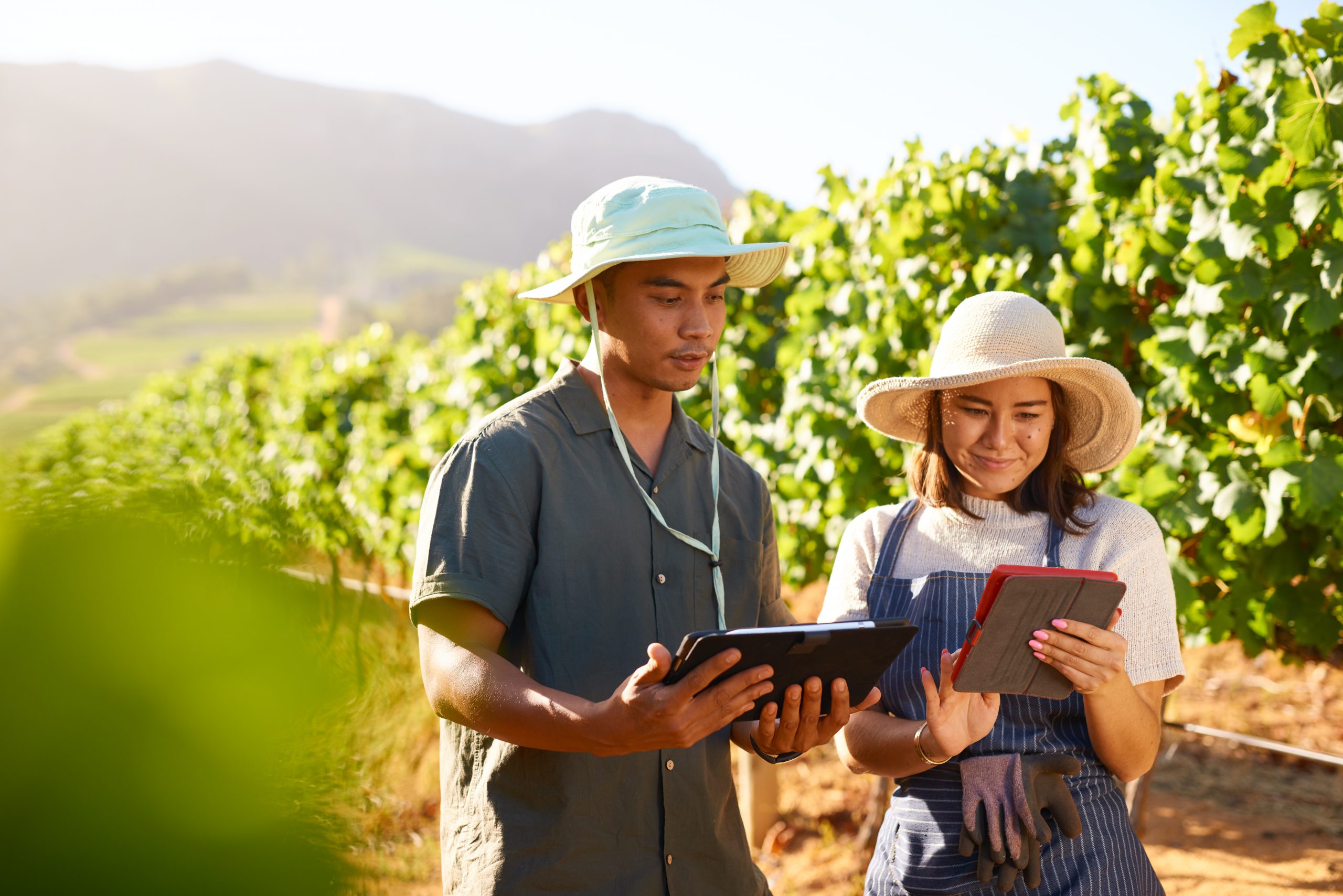 Running their farm with use with the help of technology